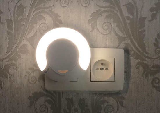 B-Nightlight - Nachtlampje met stekker aan/uit knop Model: rond | bol.com