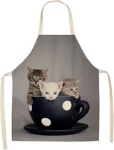 Tablier de cuisine chat chat cadeau tablier de cuisine cuisine chats chat  chaton 3... | bol.com