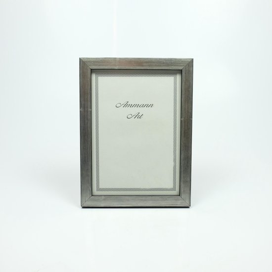 AL - Cadre photo en bois - Argent / Zwart - 40 x 50 cm