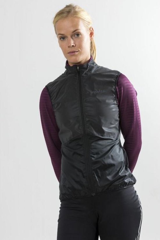 Craft Glow Vest Fietsjack - Dames - Maat S - Black/Zwart | bol.com