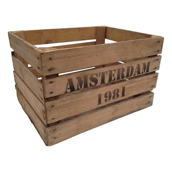betrouwbaarheid Oriënteren Alsjeblieft kijk Houten krat Fruitkist Amsterdam 1981 (set van 3 kisten) gebruikte kisten |  bol.com