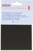 PRONTY REPARATIEDOEK NYLON ZELFKLEVEND 090 ZWART - 3 STUKS