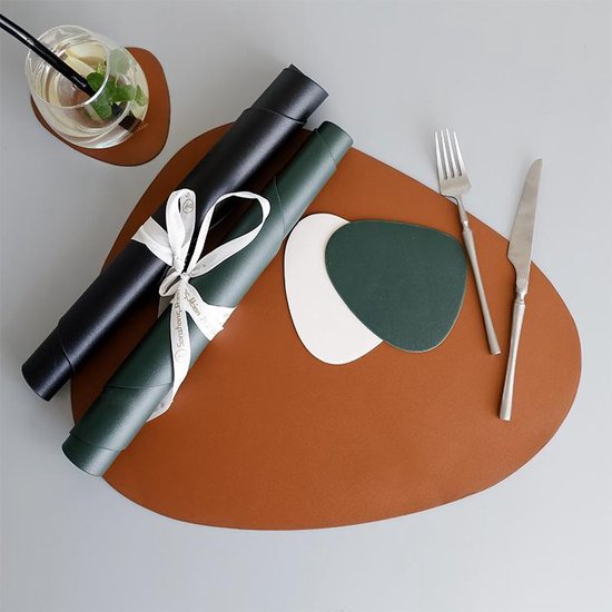 Luxe Placemat Leder Placemat 37x45 cm Wasbaar Anti