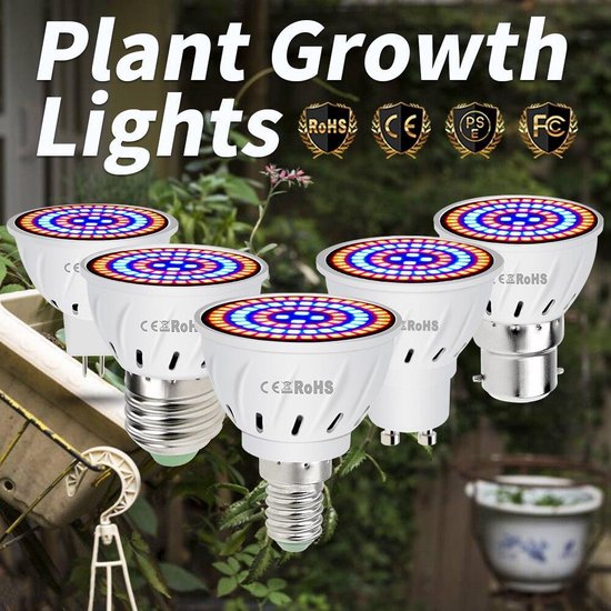 groeilamp met 80 (E14 kleine fitting) - - kweeklamp grow... | bol.com
