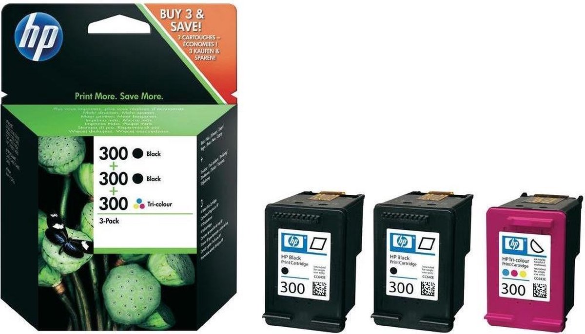 HP 300 - Inktcartridge / Zwart / Kleur - Multipack | bol.com