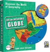 Carly Toys Globe - Opblaasbare Wereldbol - 30 cm