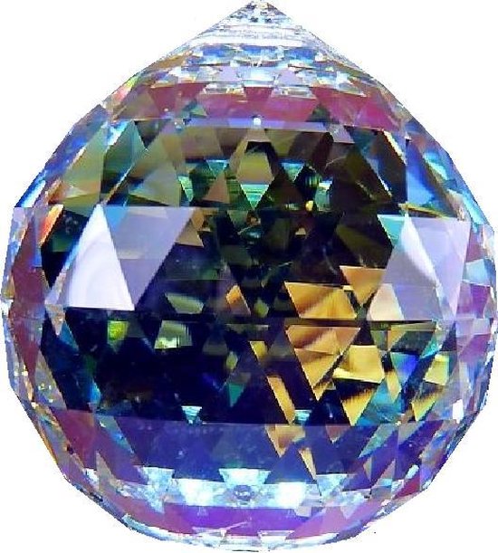 Raamhanger Swarovski Ball 20 mm AB ( Feng Shui kristal ) Raamkristal ,  Regenboogkristal | bol