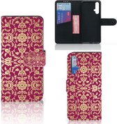 Huawei Nova 5T | Honor 20 Wallet Case Barok Pink