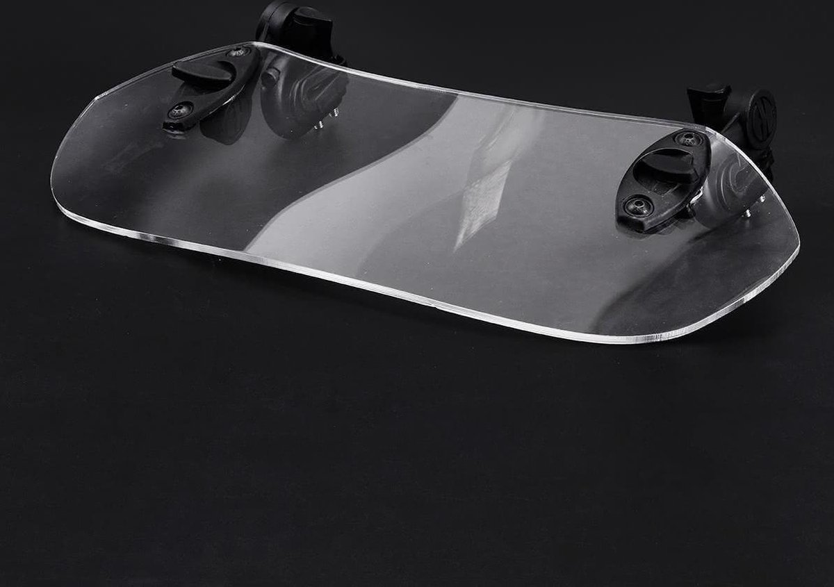 Motorfiets Voorruitdeflector Smoke - Universele Clip-on Windscherm Verlenging Met Spoiler