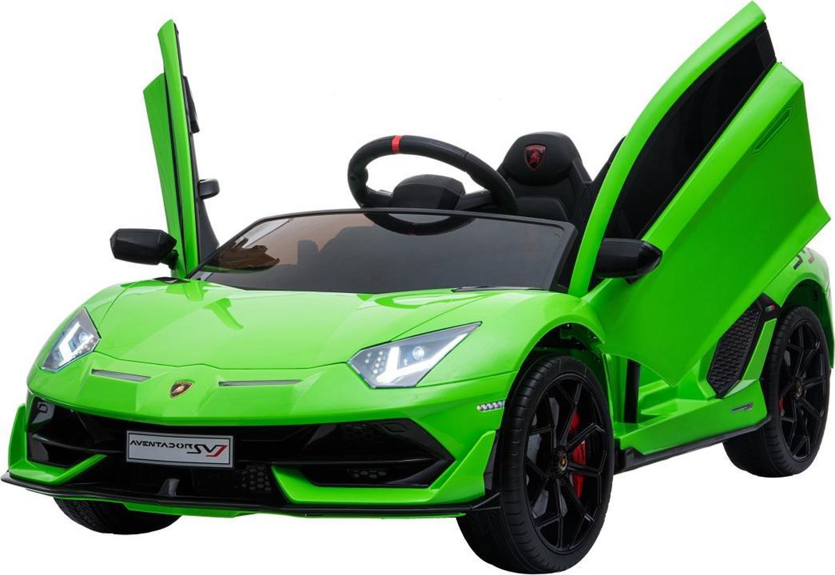 Elektrische Lamborghini Aventador SVJ groen