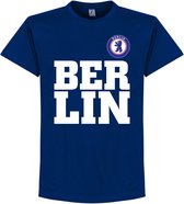 Berlin Text T-Shirt - Blauw - S