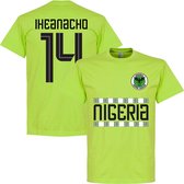 Nigeria Iheanacho 14 Team T-Shirt - Licht Groen - S