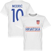 Kroatië Modric 10 Team T-Shirt  - Wit - L