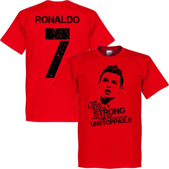 Ronaldo 7 T-shirt - Rood - L