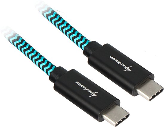 Sharkoon USB 3.1 kabel, USB-C > USB C kabel