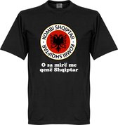 Albanië Logo Slogan T-Shirt - XL