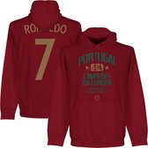 Portugal Ronaldo Euro 2016 Winners Hooded Sweater - L
