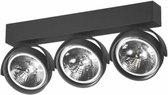 Artdelight - Plafondlamp Dutchess 3L - Zwart - 3x LED 15W 2200K-3000K - IP20 - Dim To Warm > spots zwart | spotjes zwart | spotjes plafondlamp zwart | spots verlichting zwart led | opbouwspot