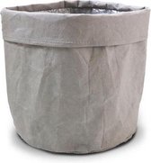Sizo paper bag 15 cm lederlook grijs