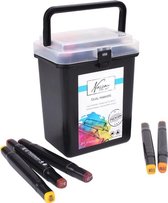 Fine art dual-tip markers, 24 stuks in handige box