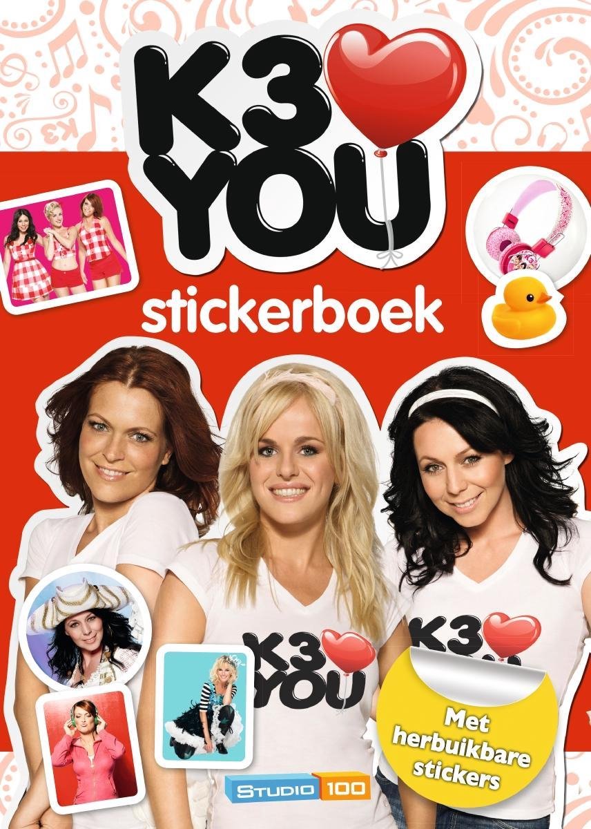 Afbeelding van product K3 - Stickerboek - K3 Loves You  - Gert Verhulst