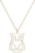 24/7 Jewelry Collection Origami Uil Ketting - Goudkleurig