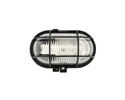 Groenovatie Bulleye Plafond-/ Wandarmatuur E27 Fitting - Waterdicht IP44 - 170x125x110 mm - Zwart