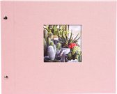 GOLDBUCH GOL-26822 Schroefalbum BELLA VISTA licht roze - klein - witte pagina's
