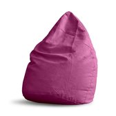 Lumaland - Luxe XL PLUS zitzak - stijlvolle beanbag met 220L volume - extra stevige naden - verkrijgbaar in verschillende kleuren - Roze
