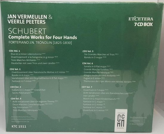 Jan Vermeulen & Veerle Peeters - Works For 4 Hands Vol. 1-7 (7 CD), Jan ...