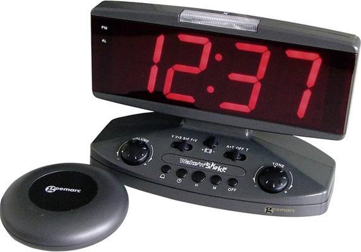 Alarm klok met tril functie| Geemarc JWNS-V3