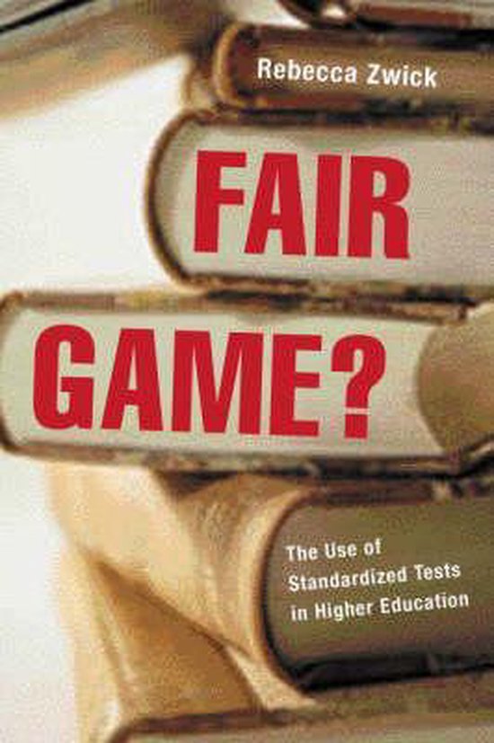 Fair Game? 9780415925600 Rebecca Zwick Boeken