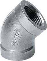 Knie 45gr 120 RVS 1/4