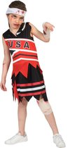 Verkleedpak zombie American Football Cheerleader meisje 116