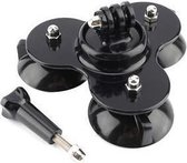 Triangle Suction Cup Mount bevestiging met schroef voor GoPro HERO5 /4 /3+ /3 /2 /1 en andere actiecamera's