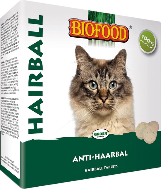 BIOFOOD KATTENSNOEPJE MET KATTENGRAS/KRUIDEN/ZEEWIER 100 ST
