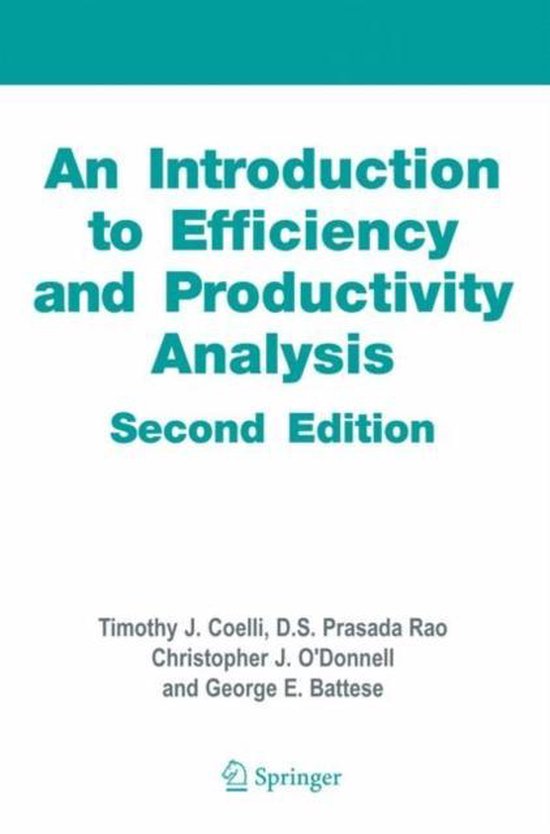 Introduction To Efficiency And Productivity Analysis