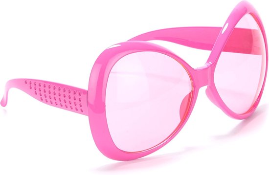 Elite - Fluo roze disco bril voor volwassenen - Accessoires > Brillen |  bol.com