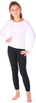 Thermo4sports - thermokleding - thermoset wit - zwart maat 128