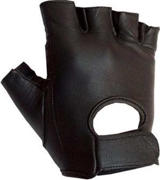 Leren handschoen zonder vinger top medium | bol.com
