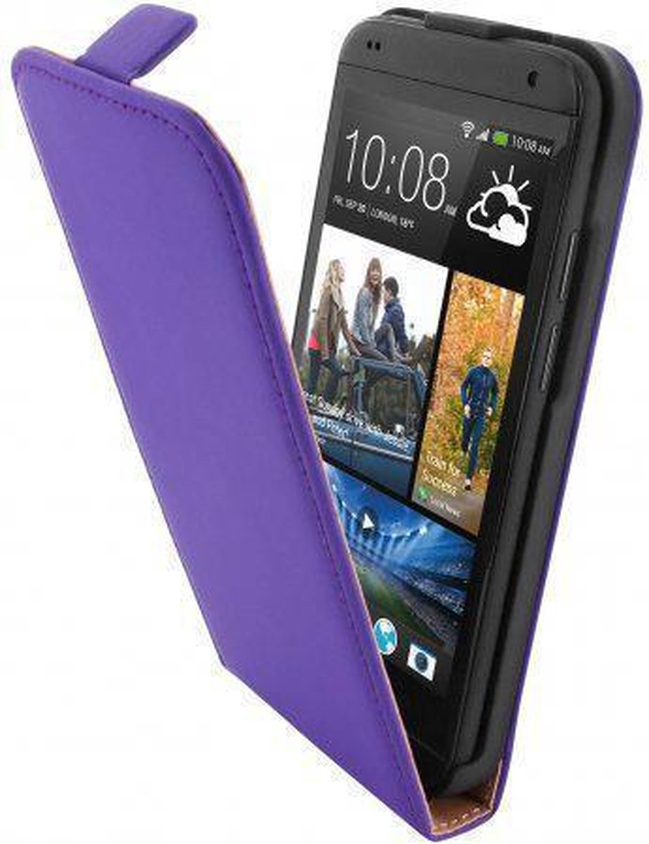 Mobiparts Premium Flip Case HTC Desire 601 Purple