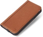 DECODED Wallet Case - iPhone Xr - Hoesje met Pasjeshouder - Hoogwaardig Europees Leer - Bruin