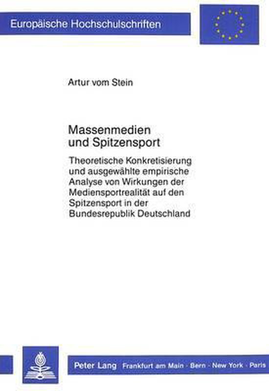 Massenmedien Und Spitzensport - cover