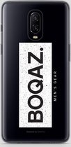 BOQAZ. OnePlus 6t hoesje - Labelized Collection - Grunge print BOQAZ