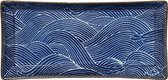 Tokyo Design Studio Seigaiha Blue Sushi Bord 23 x 11,5 cm