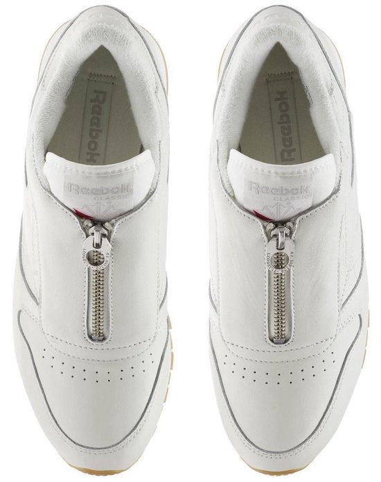 Reebok Sneakers Classic Leather Zip Chalk Ladies Cream Taille 36 | bol.com