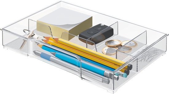 Leitz WOW Organizer Voor Ladenblokken - Voor Kantoor En Thuiswerken - Ideaal Voor Thuiskantoor - Transparant