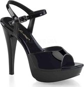 Fabulicious - COCKTAIL-509 Sandaal met enkelband - US 13 - 44 Shoes - Zwart