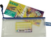 EXXO-HFP - Pen-etui; Multi-Purpose; Rits Blauw; 5 stuks