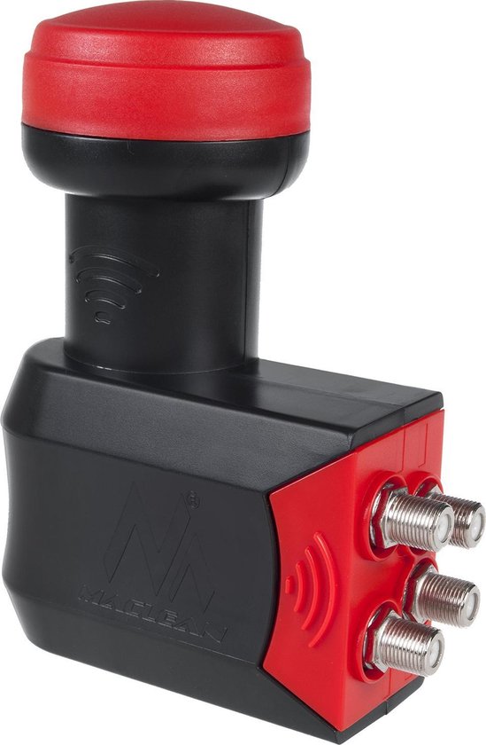 Maclean MCTV-629 QUAD LNB 0.1dB - Convertisseur Satellite 4 Récepteurs Full HD 3D SKY